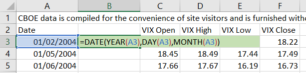 fixing reverse day month