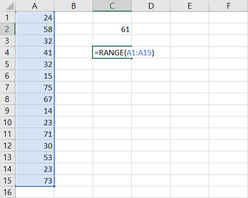 Calculer une plage dans Excel avec une fonction définie par l'utilisateur