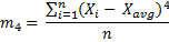 Fourth moment formula