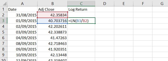 Как рассчитать волатильность в excel