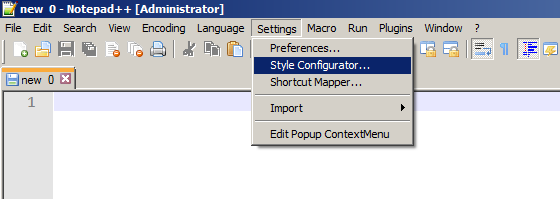 Where to find Notepad++ Style Configurator Where to find Notepad++ Style Configurator